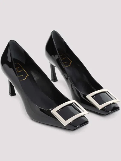 Roger Vivier Patent Leather Square-toe Heels