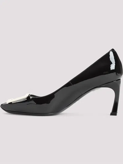 Roger Vivier Patent Leather Square-toe Heels