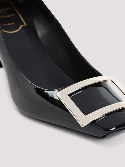 Roger Vivier Patent Leather Square-toe Heels