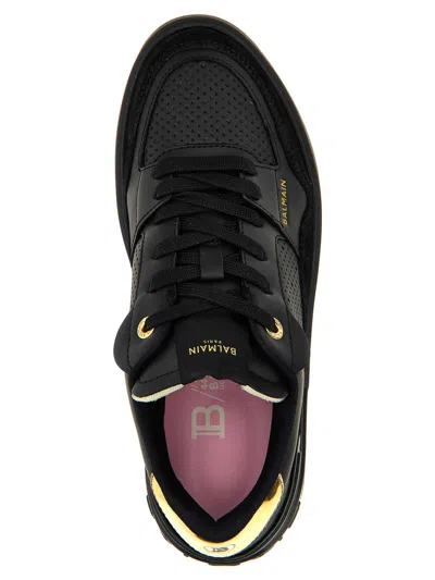Balmain B-court Flip Sneakers In Black