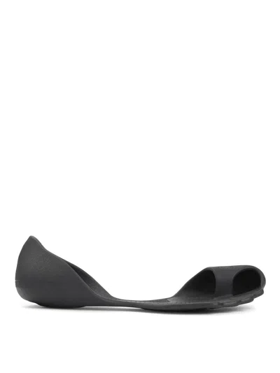 Balenciaga Black Slip On Sneakers In Black