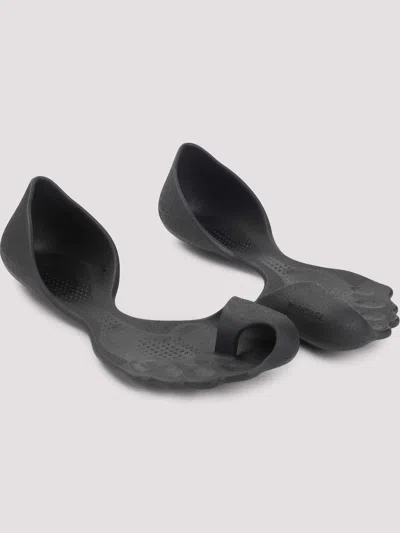 Balenciaga Black Slip On Sneakers In Black