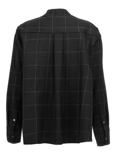 Sacai Windowpane Knit Cardigan