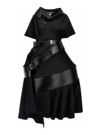 Junya Watanabe Asymmetrical Coat With Belted Buckle Accents