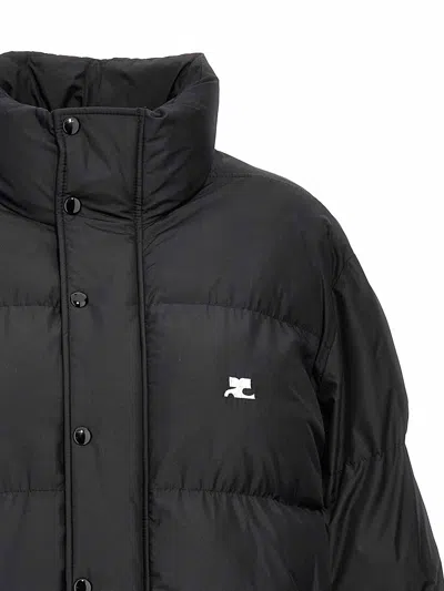 Courrèges Black Insulated Puffer Jacket