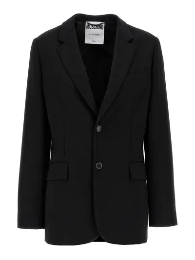 Moschino Single-breasted Blazer With Martingale Detail