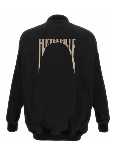 Rick Owens Jumbo Peter Flight Distressed Cotton Jacket