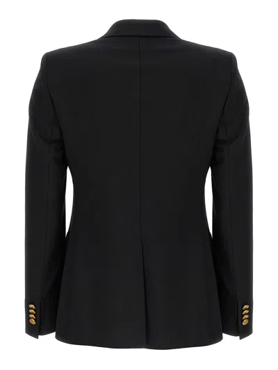 Tagliatore Double-breasted Houndstooth Jacket With Tailored Silhouette