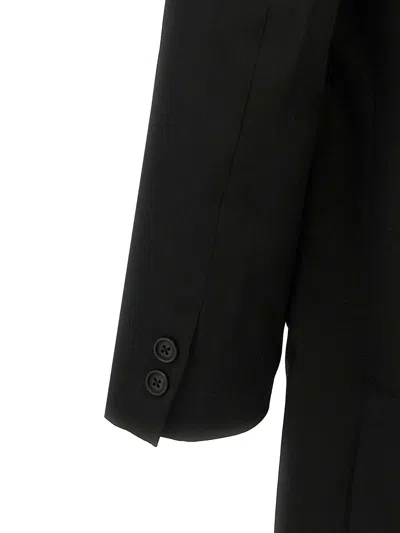 Yohji Yamamoto Single-breasted Blazer With Strap Detail
