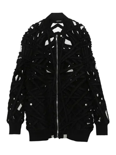 Rick Owens Peter Flight Strap-detail Oversized Jacket