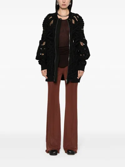 Rick Owens Peter Flight Strap-detail Oversized Jacket