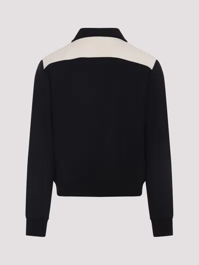 Amiri Tailored Wool And Leather Jacket With Zippered Pockets