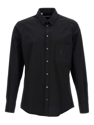 Dolce & Gabbana Black Essential Cotton Shirt