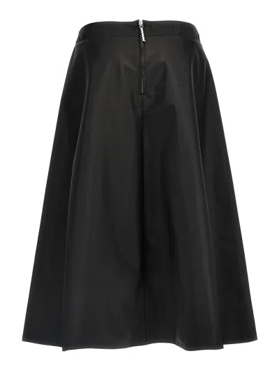 Marni Flowing Black Nylon Skirt