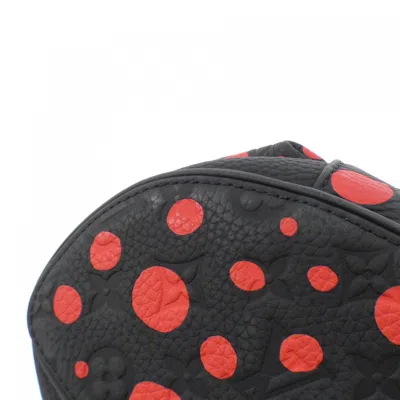 Pre-owned Louis Vuitton Black Red Color Leather Backpack ()