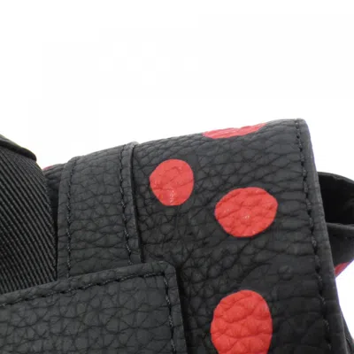 Pre-owned Louis Vuitton Black Red Color Leather Backpack ()