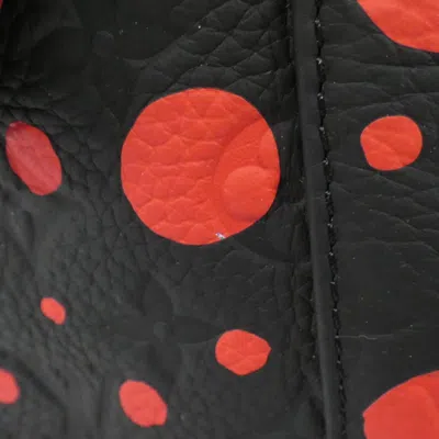 Pre-owned Louis Vuitton Black Red Color Leather Backpack ()