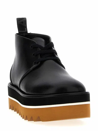 Stella Mccartney Black Sneak-elyse Platform Loafers In Black