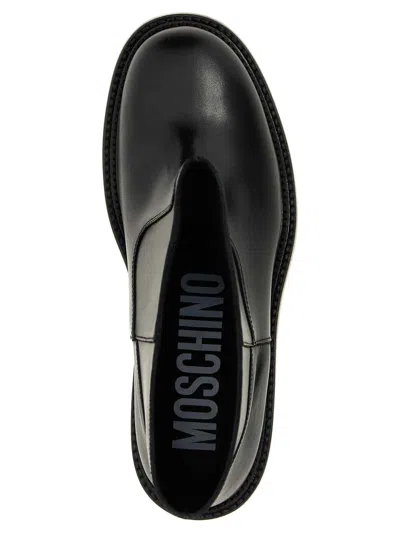 Moschino Couture Woman Ankle Boots Black Size 8 Calfskin