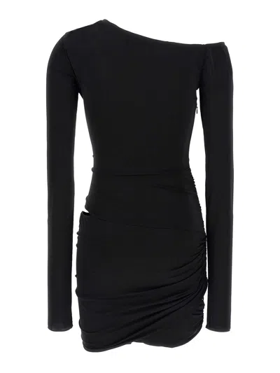 Nensi Dojaka Asymmetric-neck Mini Dress