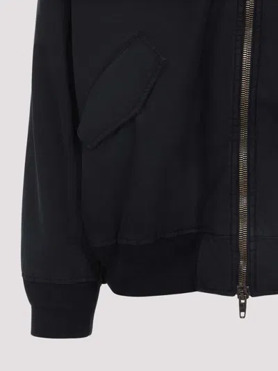 Balenciaga Hybrid Bomber Jacket With Side Flap Pockets In Black