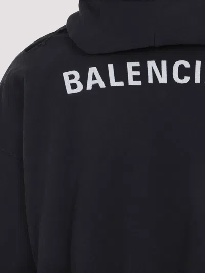 Balenciaga Hybrid Bomber Jacket With Side Flap Pockets In Black
