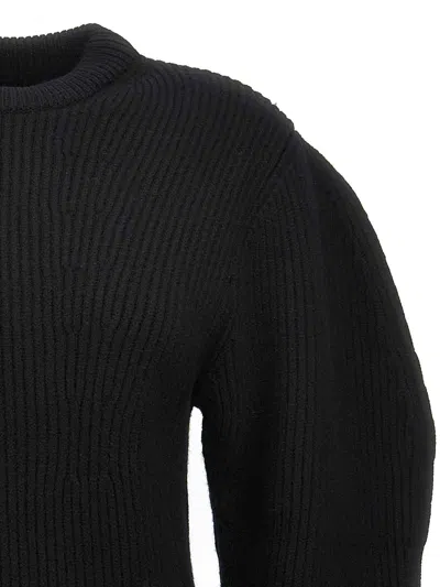 Jil Sander Ribbed Sweater Sweaters And Cardigans Black