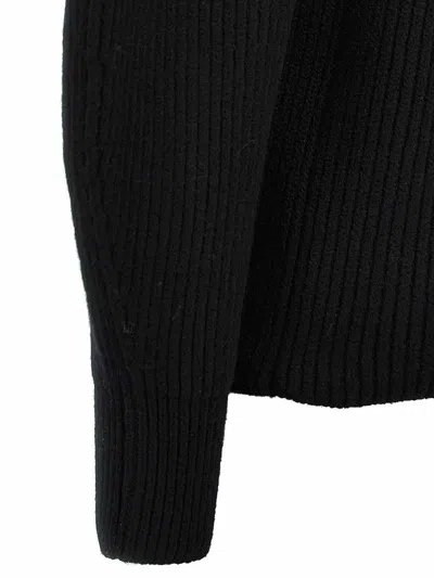 Jil Sander Ribbed Sweater Sweaters And Cardigans Black