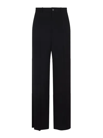 Balenciaga Tailored Wide-leg Pants In Black