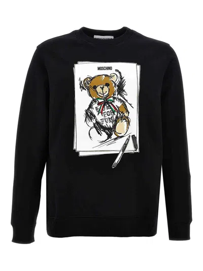Moschino Teddy Sweatshirt In Blue