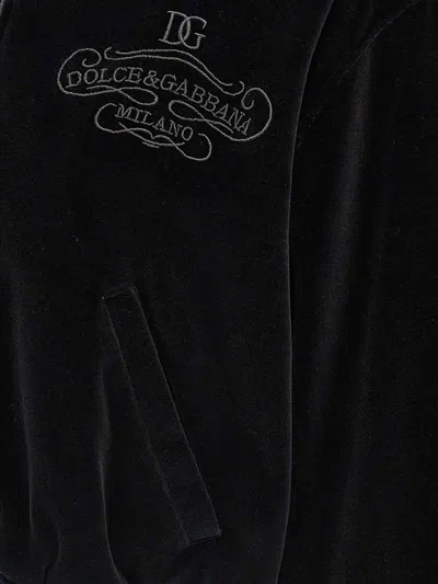 Dolce & Gabbana Logo Embroidery Chenille Hoodie