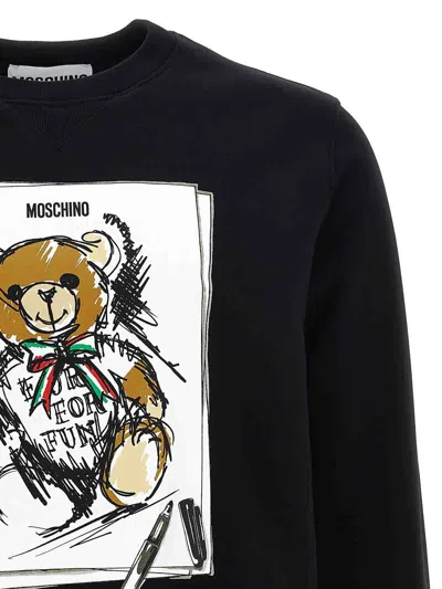 Moschino Teddy Sweatshirt In Blue
