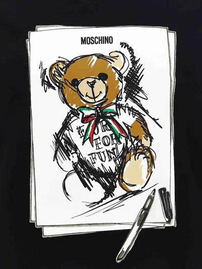 Moschino Teddy Sweatshirt In Blue