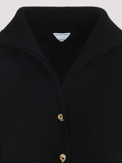 Bottega Veneta Wool Cardigan In Black