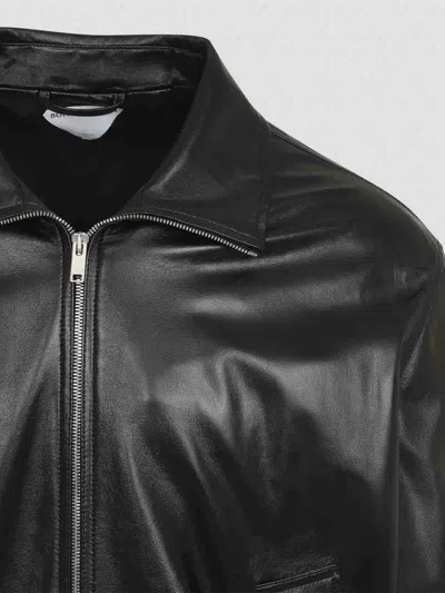 Bottega Veneta Nappa Leather Coat With Classic Collar