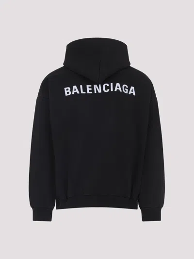 Balenciaga Relaxed-fit Cotton Hooded Sweatshirt With Design