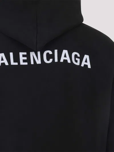 Balenciaga Relaxed-fit Cotton Hooded Sweatshirt With Design