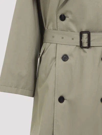 Balenciaga Beige Double-breasted Cotton Trench Coat