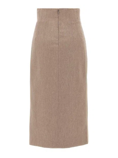 The Andamane Pencil Skirt With Slit
