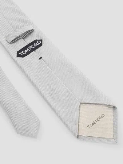 Tom Ford Solid Mogador Silk Tie With Diagonal Stripes