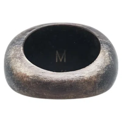 Pre-owned Louis Vuitton Black Wood Band Ring ()