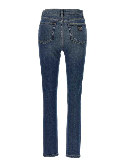 Dolce & Gabbana Slim-fit 5-pocket Jeans With High Waist