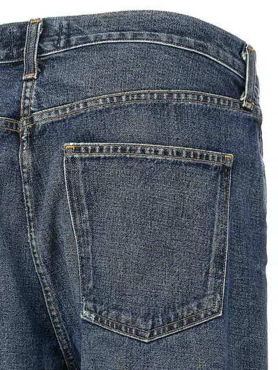 Agolde Blue Washed Jeans In Regenerated Denim