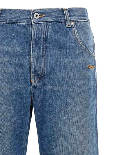 Off-white Logo Embroidery Jeans