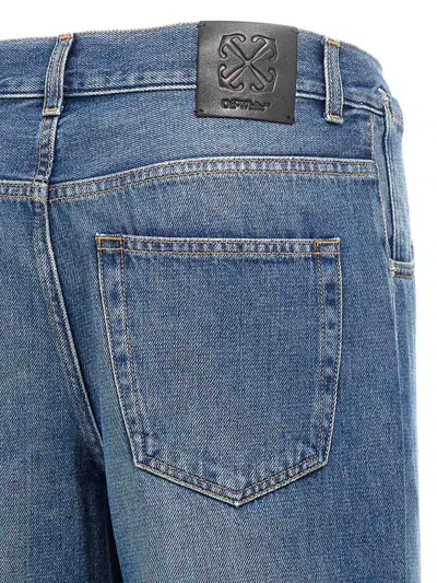 Off-white Logo Embroidery Jeans