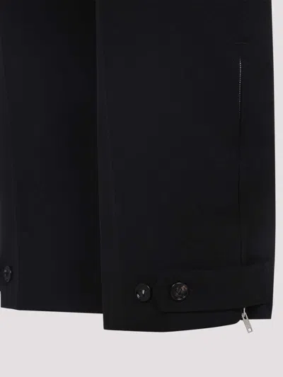 Bottega Veneta Wool Belted Trousers Women In Black