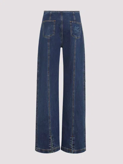 Etro Pegaso-embroidered Straight-leg Jeans