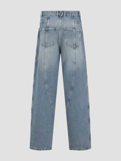Moschino Relaxed High-waist Jeans With Classic Five-pocket Styling In Blue