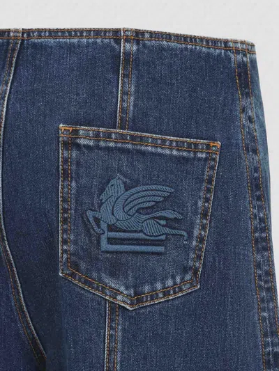 Etro Pegaso-embroidered Straight-leg Jeans