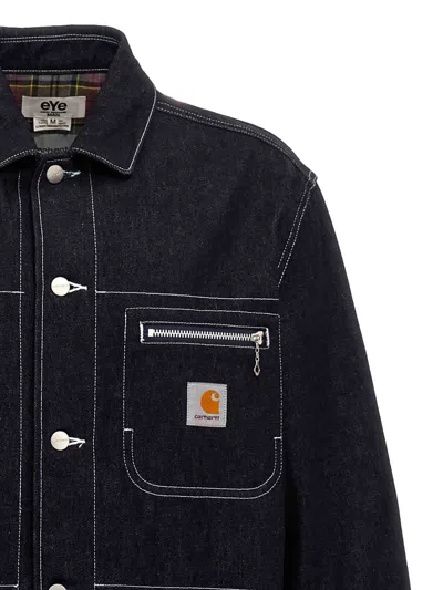 Junya Watanabe Carhartt Jacket With Collared Design And Multiple Pockets In Blue